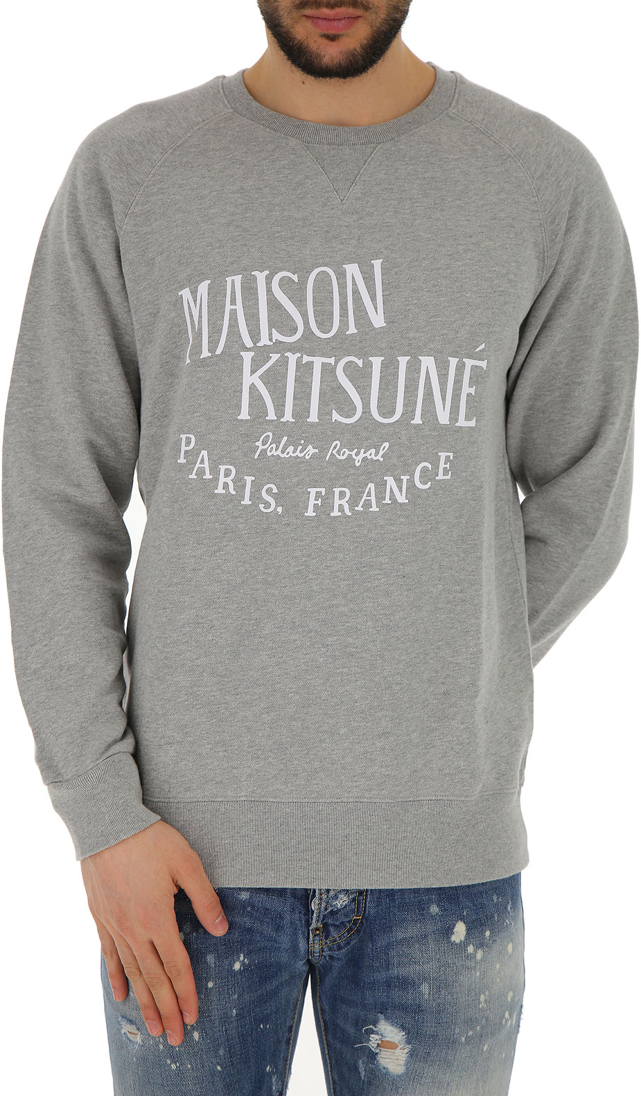 Mens Clothing Maison Kitsune, Style code: am00300at1503-grey-
