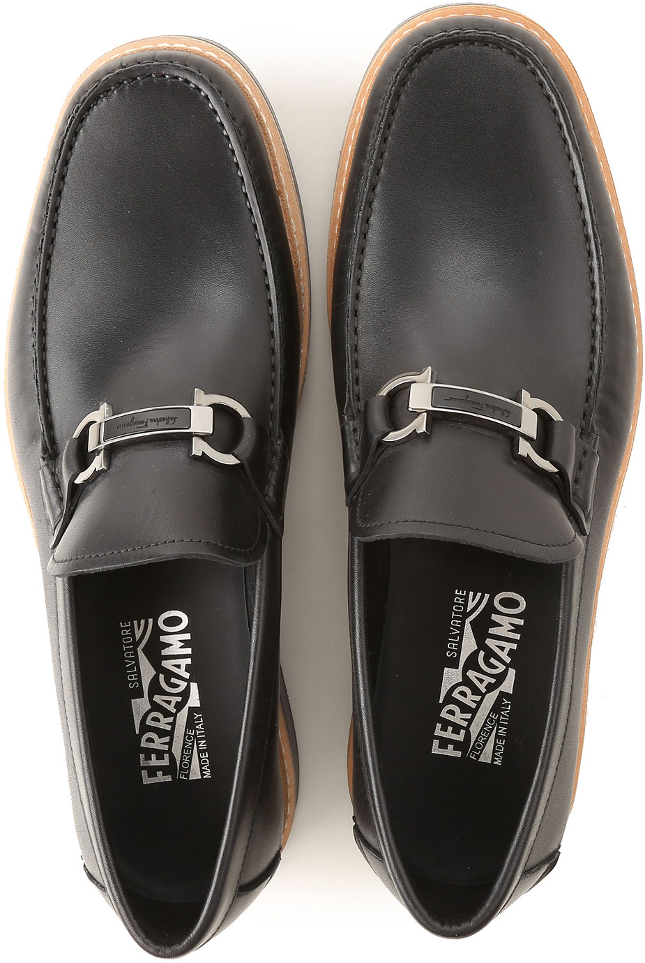 Mens Shoes Salvatore Ferragamo, Style code: 0660305-folk-nero