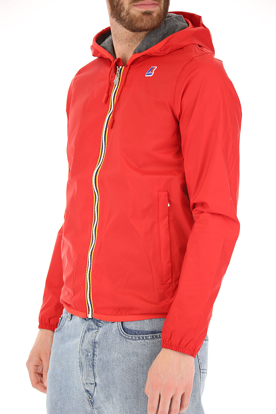 Mens Clothing K-Way, Style code: k009fn0-red-