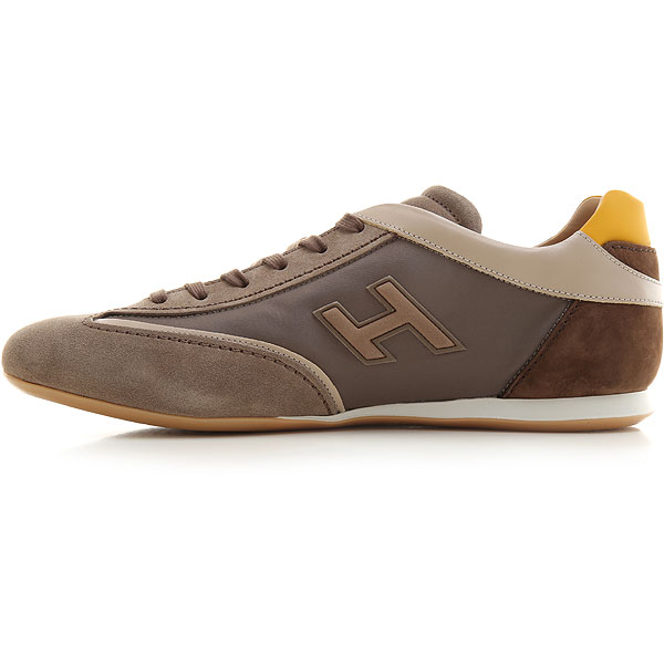 Hogan sneakers uomo olympia HXM05201686P9V0RS9 beige logo scarpe sportive