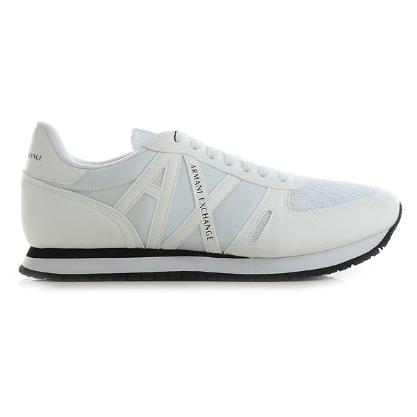 Leather trainers Armani Exchange White size 41 EU in Leather - 36741497