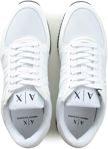 Armani Exchange XUX161 XV645 ECO LEATHER LOGO Sneakers White