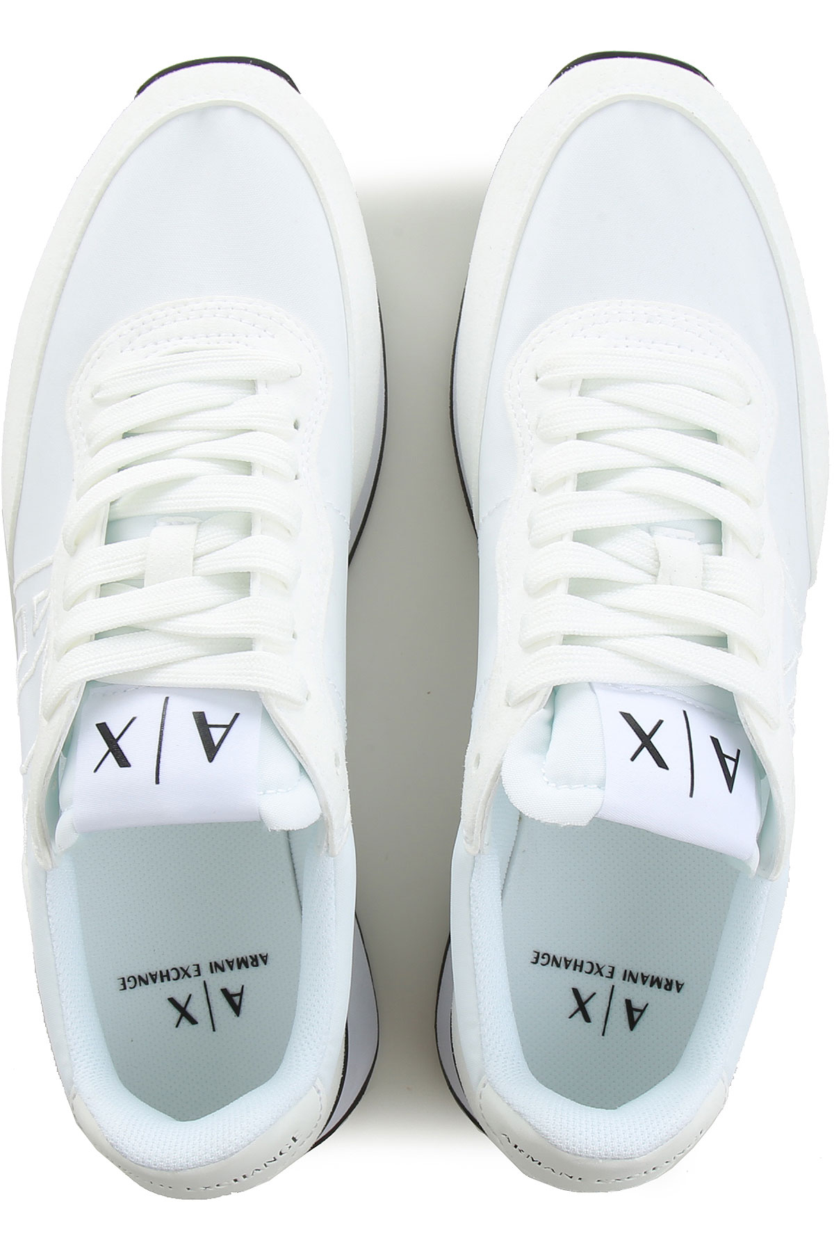 Armani Exchange Action Leather Sneakers in White for Men | Lyst