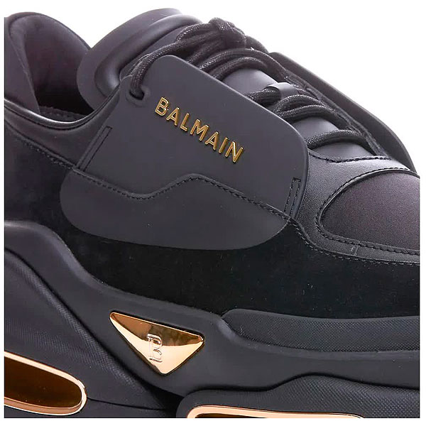 BALMAIN: sneakers in canvas with jacquard monogram - Black | Balmain  sneakers BM1VI1288TJCM online at GIGLIO.COM