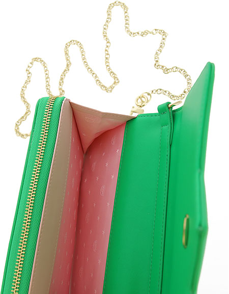 NEW Chiara Ferragni Wallet EYELIKE BAGS Female Green
