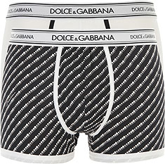 Dolce & Gabbana N80031 O0032 Black Boxer Brief Men's Underwear