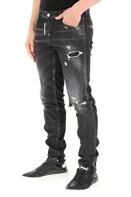 dsquared jeans black zipper