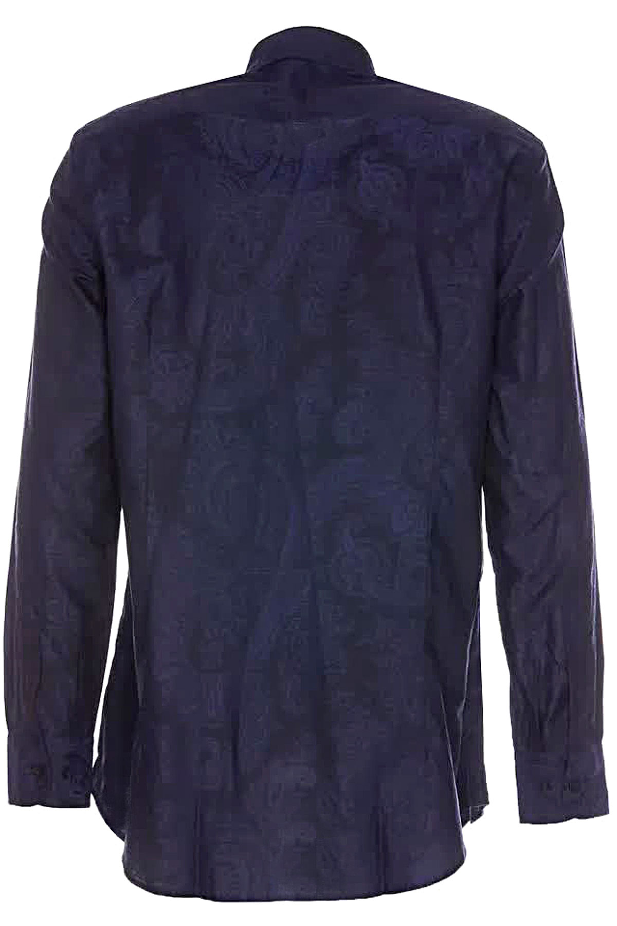 NEW Etro Shirt! e 39 US 15.5 Medium Grayish Blue With Paisley Design ITALY