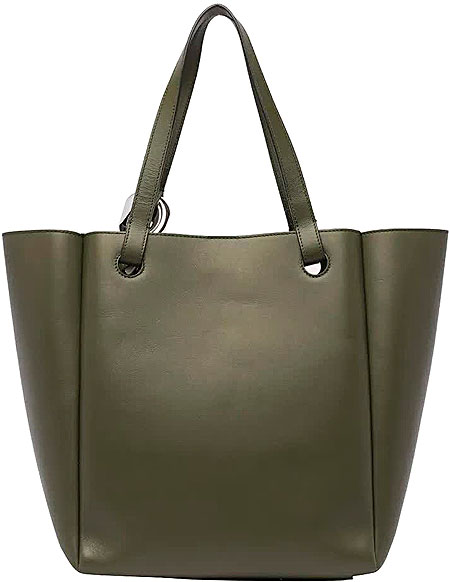 J.w.anderson Tote Bag, Green, Leather, 2023