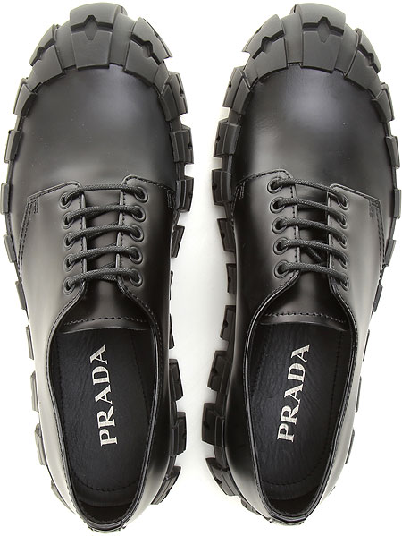 Beeldhouwwerk van nu af aan atomair Mens Shoes Prada, Style code: 2eg292-b4l-f0002