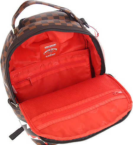 louis vuitton red sprayground backpack