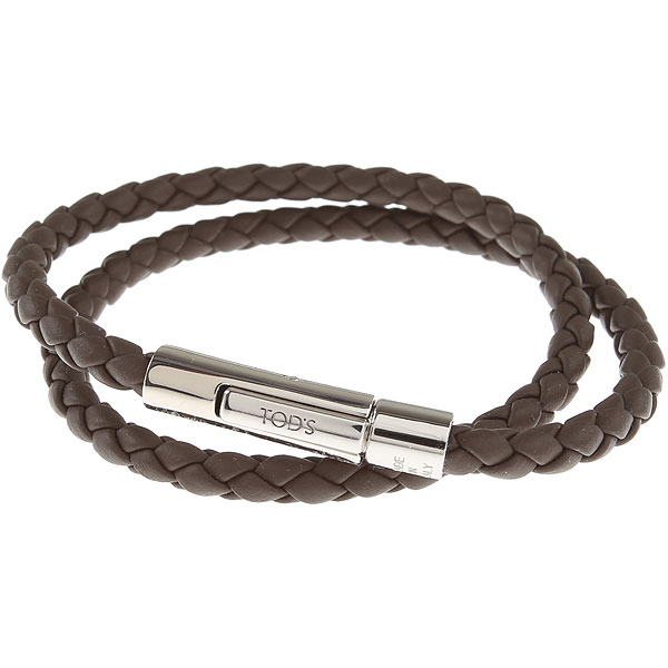 Man BLACK Bracelet in Leather XEMB4100100RLXSB999 | Tods