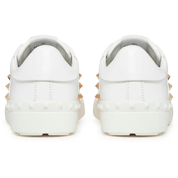 Rockstud Untitled Sneaker for Woman in White | Valentino FI