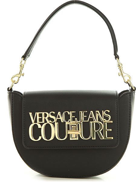 Versace Jeans Couture women shoulder bag black: Handbags